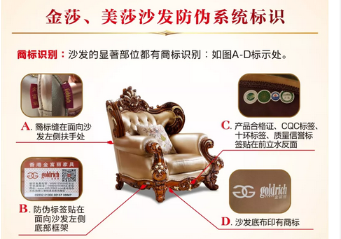 金富丽家具防伪查询说明
